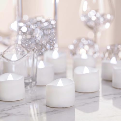 Homemory 50-Pack Flameless Tea Lights Candles Battery Operated, 200+ Hours by Homemory