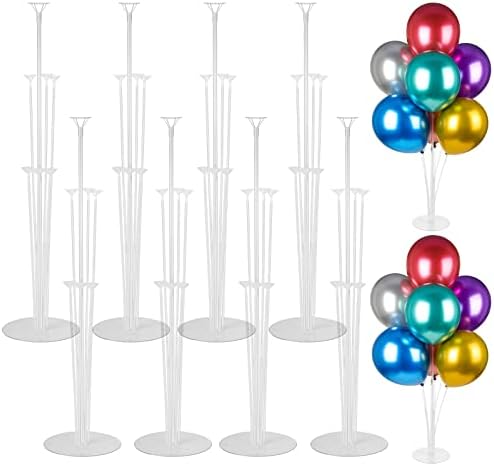 Voircoloria Balloon Stand Kits for Table Birthday Party Decorations, 8 Sets by Voircoloria