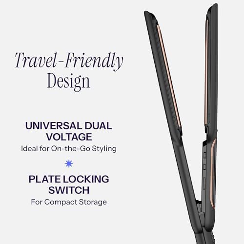 Hot Tools Professional Rose Gold Extra Long Flat Iron, 1.5" Plate - Image 4