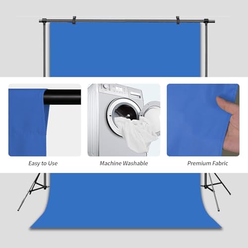 Blue Photo Backdrop for Photoshoot Solid Color Background 10x20 ft - Image 5
