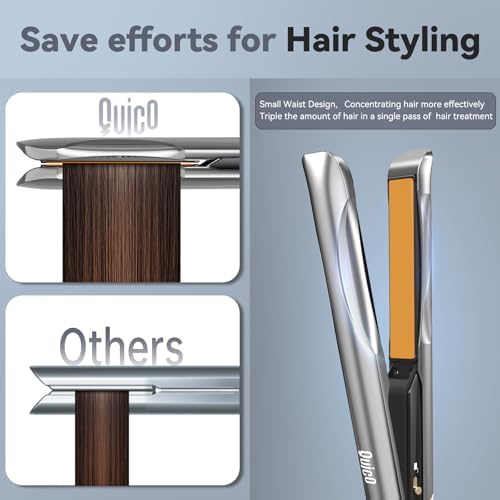 Quico Hair Straightener, Professional Flat Iron with Hair Care Dual Voltage - Image 2