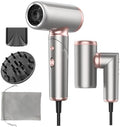 Mini Travel Hair Dryer with Dual Voltage, High-Speed Foldable Blow Dryer by WEEYUM