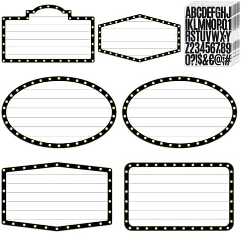 Feifeiya 6 Pack Wedding Bottle Service Sign with Letters, Fashion, Black by Feifeiya