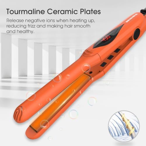 BANGMENG Small Flat Iron, 1/2 Inch Mini Hair Straightener for Short Hair - Image 4