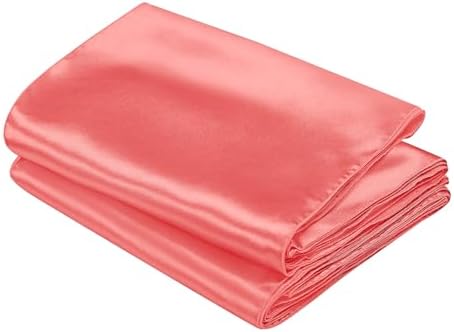 SiinvdaBZX 12 Pcs Coral Satin Table Runner 12 x 108 inches Long - Image 7