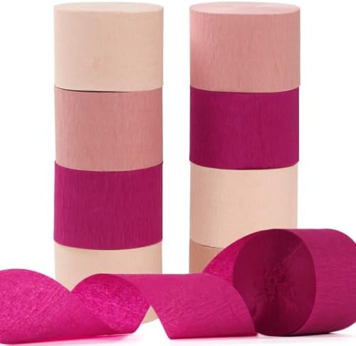 Blush-Pink Burgundy Birthday Party-Decorations Streamers - Panduola by Panduola