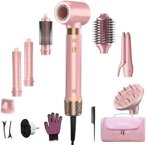 Mythsight StyleVibe Dual Voltage 8-in-1 Air Styler with Diffuser Hair Dryer by EffortlessStylingIntelligentHairCare