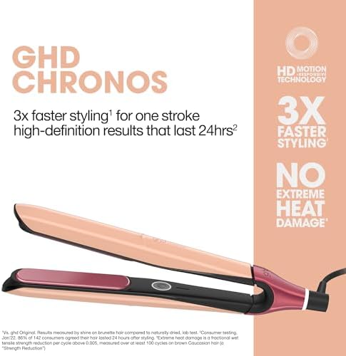 ghd Chronos 1" Styler Smart Flat Iron Hair Straightener, Sun-Kissed Peach - Image 2