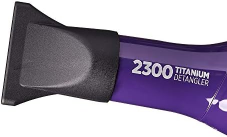 RED by Kiss Titanium 2300 Detangler Hair Dryer – Double Comb Layer Technology, 4X Faster Straightening, High Heat Resistant, Better Heat Distribution, 3 Bonus Titanium Detangler Piks, All Hair Types - Image 5