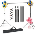LINCO Lincostore Backdrop Support Stand Kit 10x7.1ft Adjustable Photography Studio Photo Background Support System with Carrying Bag for Green Screen Muslin, 4173-U (10ft Wide 7.1ft high) by LINCO