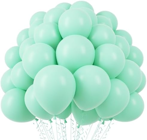 Voircoloria 110pcs Mint Green Pastel Green Latex Party Balloons, 12inch by Voircoloria