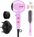 Conair Cake Pop Hair Dryer with Diffuser & Concentrator, Lavender Whip by conair