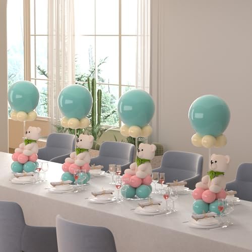12 Pack Clear Acrylic Balloon Stand 23.6 inch Party Centerpiece - Image 4