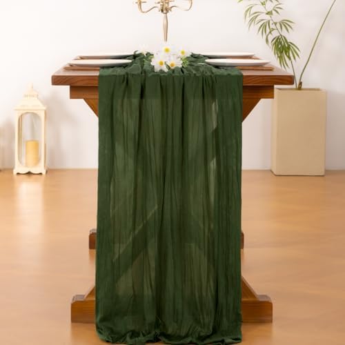 Cheesecloth Table Runner Fall Boho Wedding Birthday Party Home Decor - Image 4