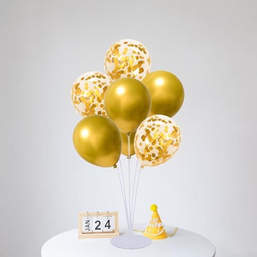 Balloon Stand Kit For Table - 7 Sets Balloon Sticks with Base For Birthday Graduation Party Decorations - Image 2