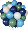 Balloons Green and Navy Blue, 60Pcs 12 Inch Latex Balloons by Togvu