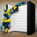 Inflatable Photo Booth Wall –8.2X8.2X4FT Portable Backdrop with LED Lights, Easy Setup for Parties, Weddings, Birthdays & Events – Black by XmaybangDesignStudio