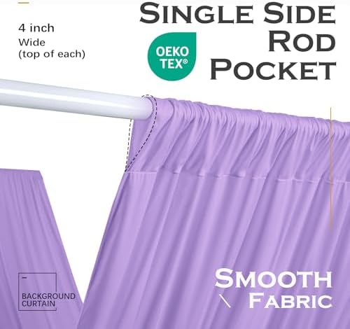 20ftx40ft Taro Purple Ceiling Curtain for Wedding Parties - Image 5