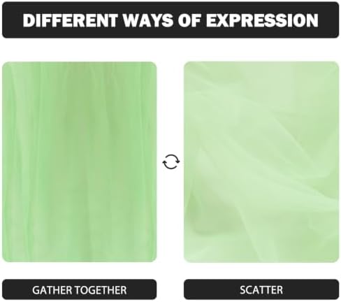 Artoid Mode Light Green Gauze Table Runner 28x120Inch, Seasonal Sheer Kitchen Dining Holiday Wedding Birthday Baby Shower Table Decor for Home Party - Image 6