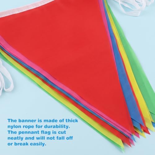RUBFAC 1700ft 1200pcs Colorful Pennant Banner Flags Bulk - Image 3