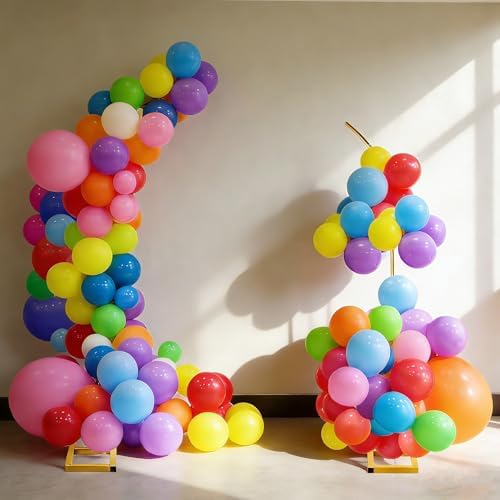 7.2ft and 5.9ft Half Balloon Arch Stand Kit with Heavy Duty Base, Comes with 8 Water Filling Bags - Metal Frame for Weddings, Birthdays, Party Backdrop Decoration. - Image 6