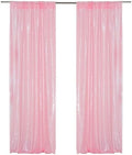 PartyDelight Pink Sequin Backdrop Curtains 2x8ft 2 Panels by PartyDelight