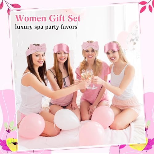 6 Set Spa Gifts for Women Bulk Sleepover Party Favors, Pink - Image 4