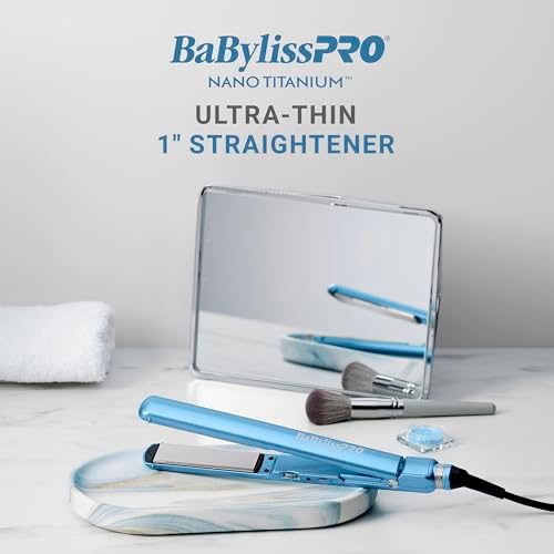 BaBylissPRO 1" Ultra Thin Flat Iron, Hair Straightener, Shorter Plates - Image 5