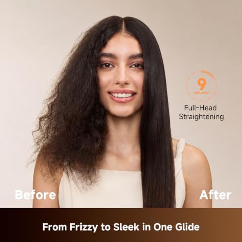 Dreame Voya Hair Straightener Brush, PTC Heating Straightening Comb - Image 2