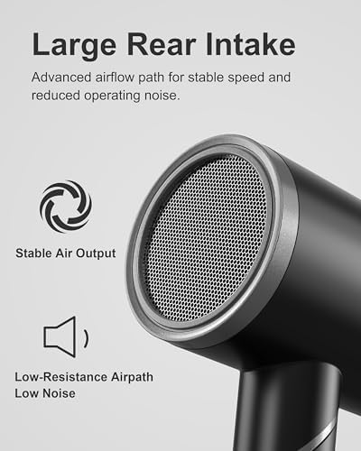 ANNLARY Hair Dryer Blow Dryer with Diffuser, Plasma Ion Hairdryer with Comb - Image 7