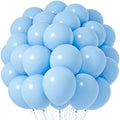 Voircoloria 66pcs Light Blue Baby Blue Latex Party Balloons, 12inch by Voircoloria