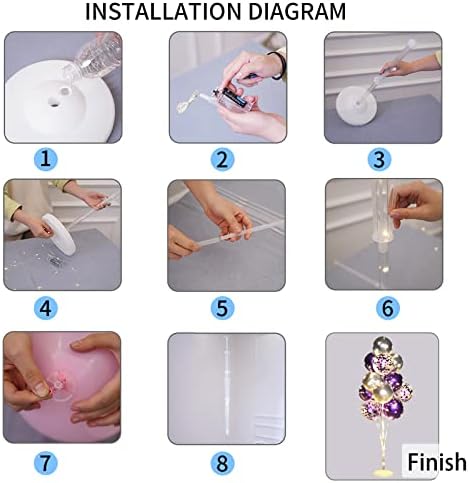 Cicicooie Balloon Stands Floor Column Kit 2 Centerpiece Party Decorations - Image 5
