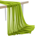 35 Yard Chiffon Fabrics, 44" Wide, Lightweight, Sheer – Apple Green by MDS