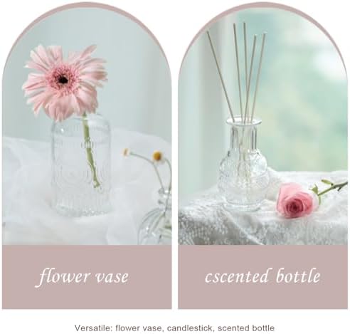 Bud Vases Set of 36,Small Vases for Centerpieces, Glass Bud Vase in Bulk, Mini Vintage Flowers Vase for Wedding, Home Table Decor,Christmas,Party Decoration,Clear - Image 5