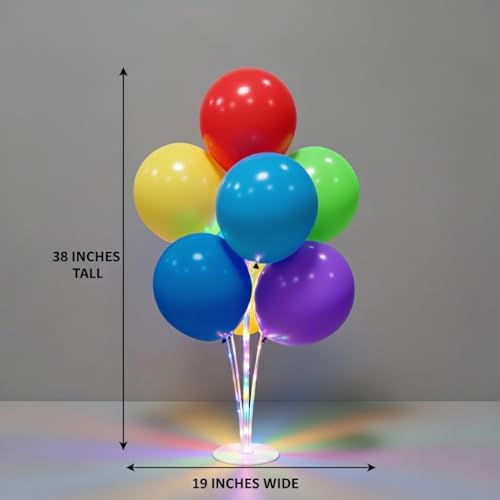 Lightsfever 6 Sets LED Light Up Balloon Stand Kits for Table Centerpieces - Image 2
