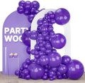 PartyWoo Dark Purple Balloons 140pcs Royal Purple Balloons Different Sizes by PartyWoo