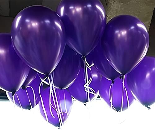 Voircoloria 105pcs Dark Purple Party Latex Balloons, 12inch - Image 6