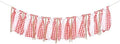 Red White Gingham Fabric Garland Banner BBQ Picnic Pizza Banner by Unknown