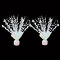 2 Pack Metallic Foil Spray Centerpiece Stars for Wedding, Birthday, Anniversary, Christmas Table Decor, Holiday Festival Baby Shower Graduation Mantle Party Decorations (Lridescent) by Unknown