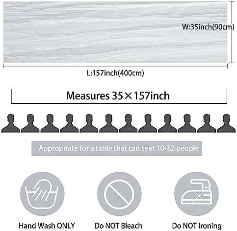 35x157 Inch White Cheesecloth Table Runner Boho Wedding Party Home Decor - Image 2