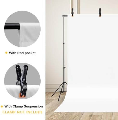 CPLIRIS 10x12ft White Backdrop Photography Photo Shooting Background with Matt Surface for Protrait Photoshoot or Party Decoration - Image 4