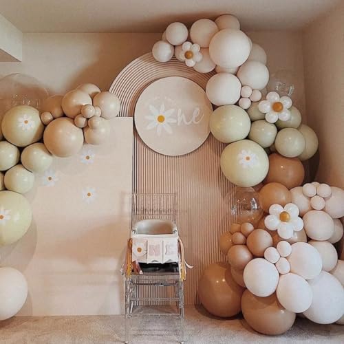 Voircoloria 130pcs Coffee Brown Balloons Garland Arch Kit, 18 12 10 5 Inch - Image 5