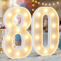 12.6 Inch Marquee Light Up Numbers 80 for Party Decorations by NANXU