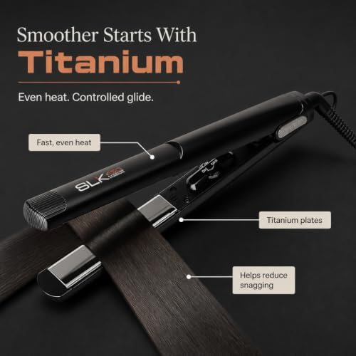 IZUTECH SLK450 Titanium Digital Flat Iron, Travel Friendly, 1.50 in, Black - Image 3