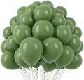 Voircoloria 110pcs Sage Green Olive Green Latex Party Balloons, 12inch by Voircoloria