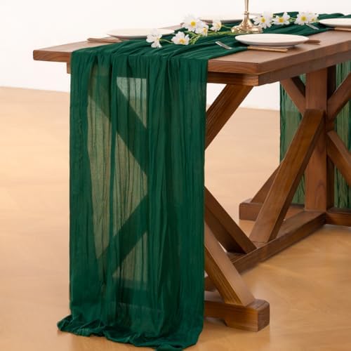 Cheesecloth Table Runner Fall Boho Wedding Birthday Party Home Decor - Image 5