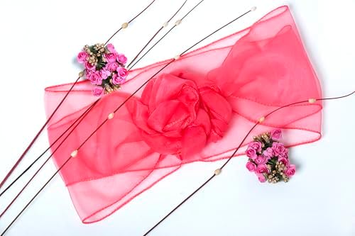 MDS Pack of 75 Organza Chair Sashes for Wedding & Event Décor – Coral - Image 5
