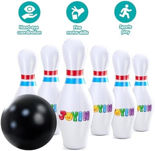 JOYIN Giant Inflatable Bowling Set for Kids and Adults, Christmas Birthday Party Games, Kids Education Motor Skills Toys - Image 5