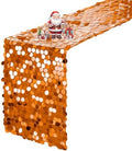 VHH Sequin Table Runner 12 x 108 inches Orange Table Runner, Glitter Runner for Party Wedding Birthday, Party Spring Easter Rustic, Birthday Supplies Decorations (1 Pack). by VHH