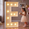 imprsv Large Marquee Letters, 4FT Light Up Letters E Sign for Party Decor by Letsmakeitimpressive